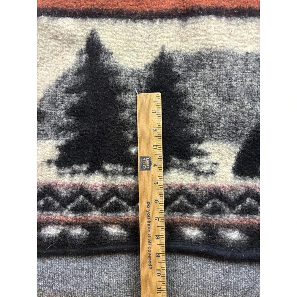 Earth Ragz Yosemite National Park Blanket Unisex OS Burgundy Bear Fleece Throw‎